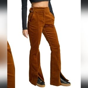 NWT LITA by Ciara Corduroy Flare Pants in Doe Size 00